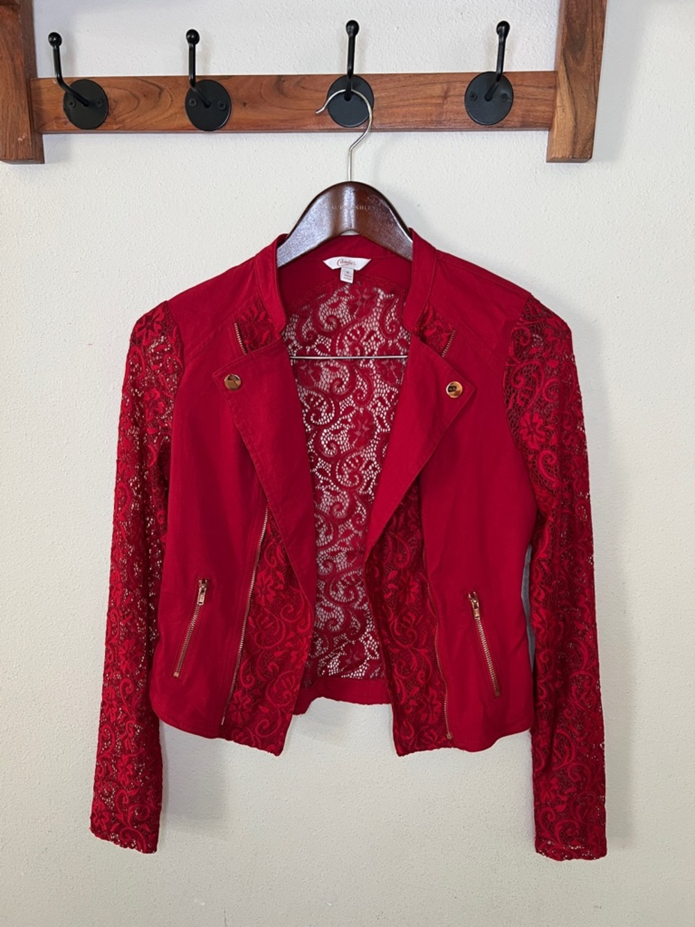 Candies Lace Red Jacket Festival Size Medium